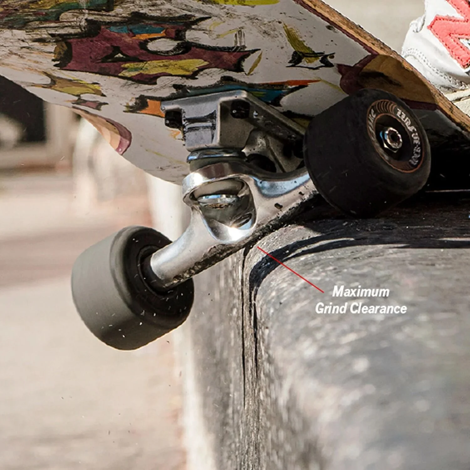 Ace - Polished Silver 77 AF1 Inverted Skateboard Trucks - Image 4