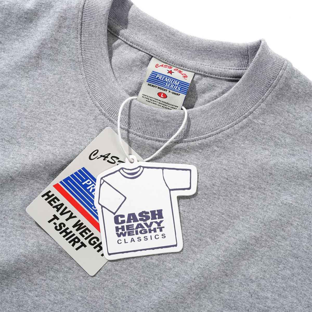 Cash Only - Heavy-Weight Tee Heather Grey - Image 3