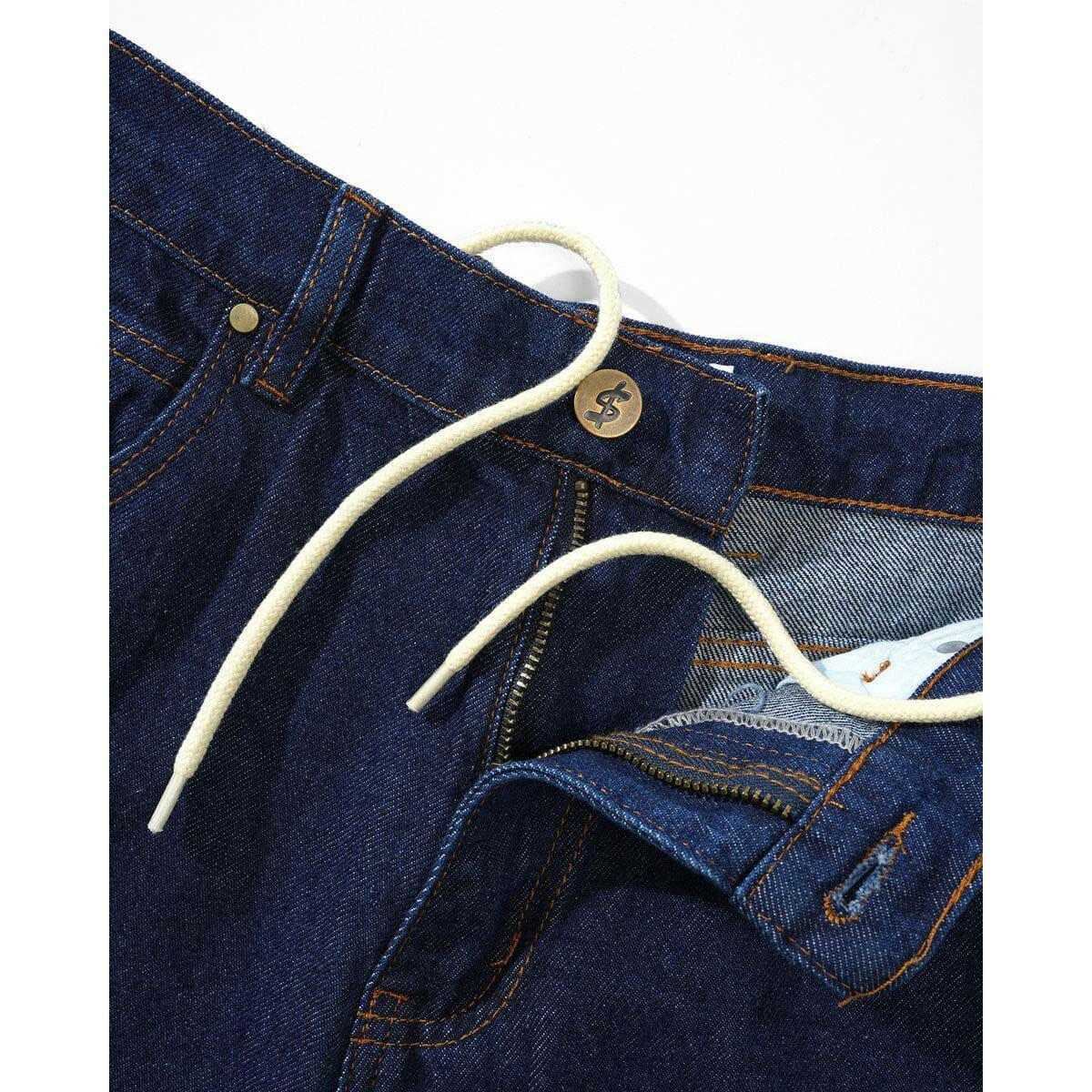 Cash Only - Logo Baggy Denim Jeans Raw Indigo - Image 5