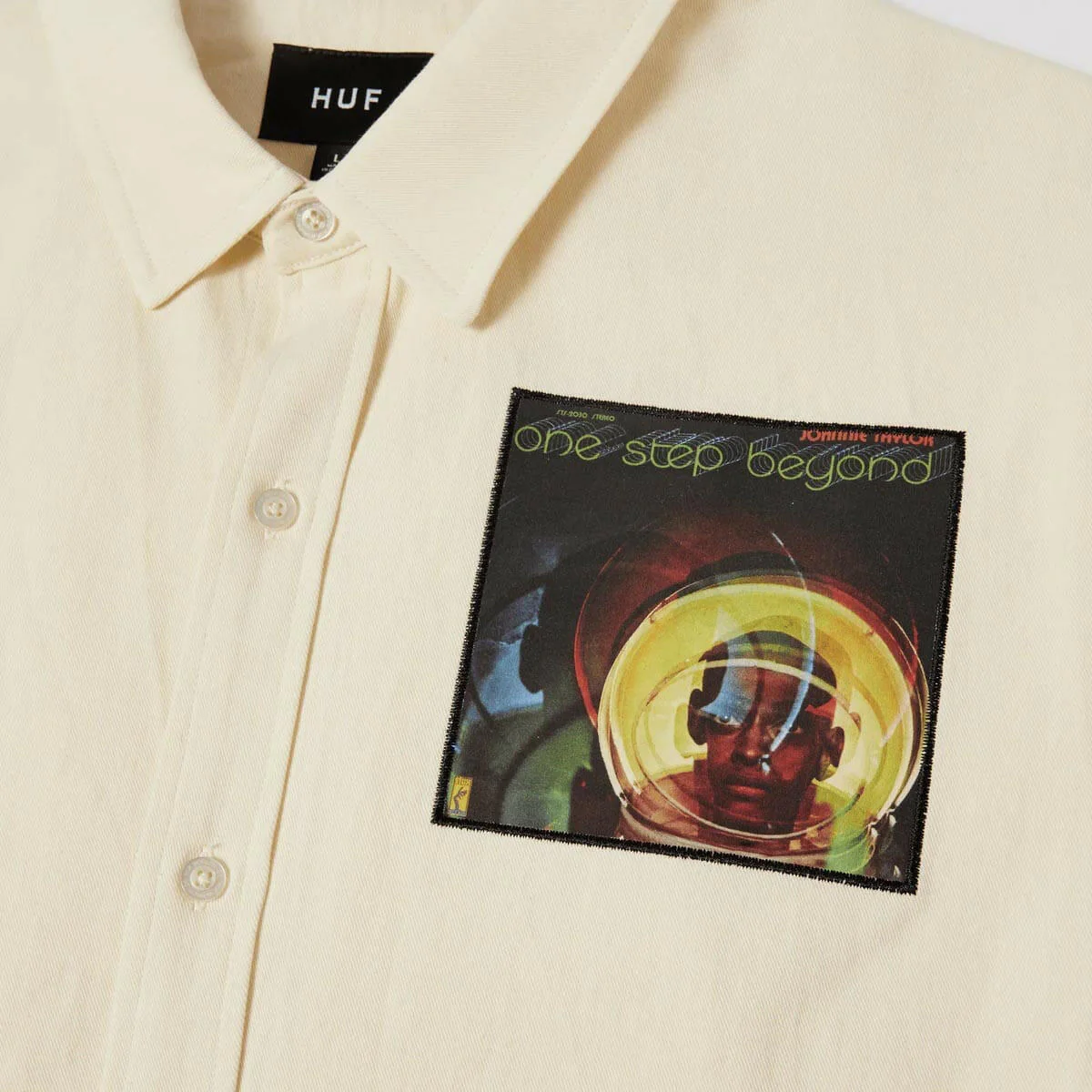 Huf - X Stax Patches Shirt Natural - Image 3