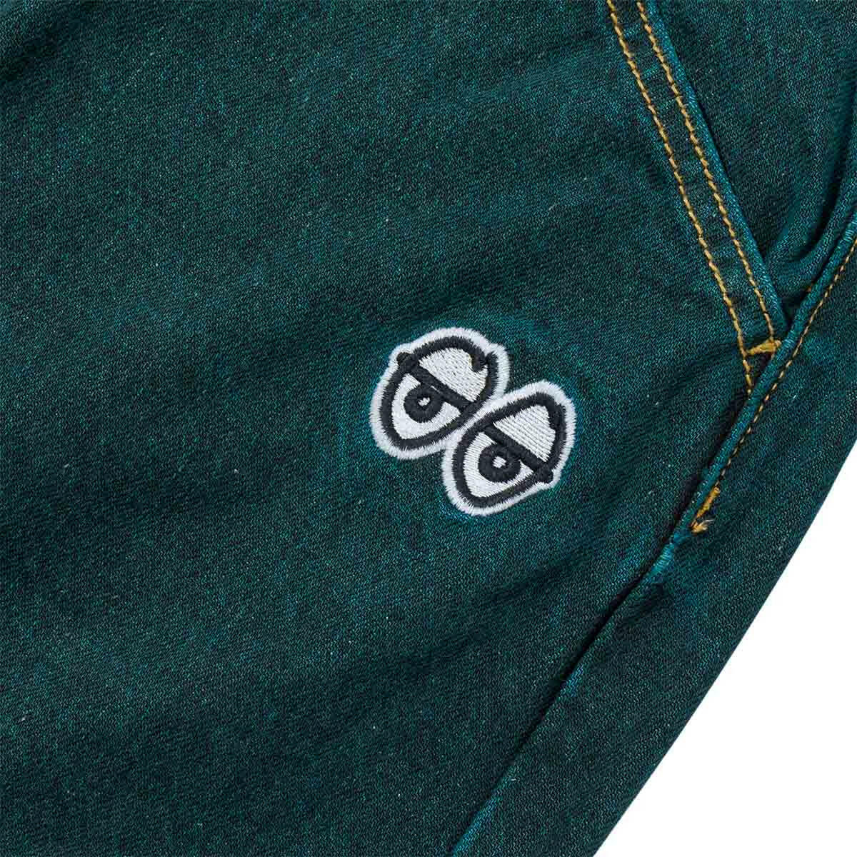 Krooked - Eyes Denim Twill Pants Green Overdye - Image 4