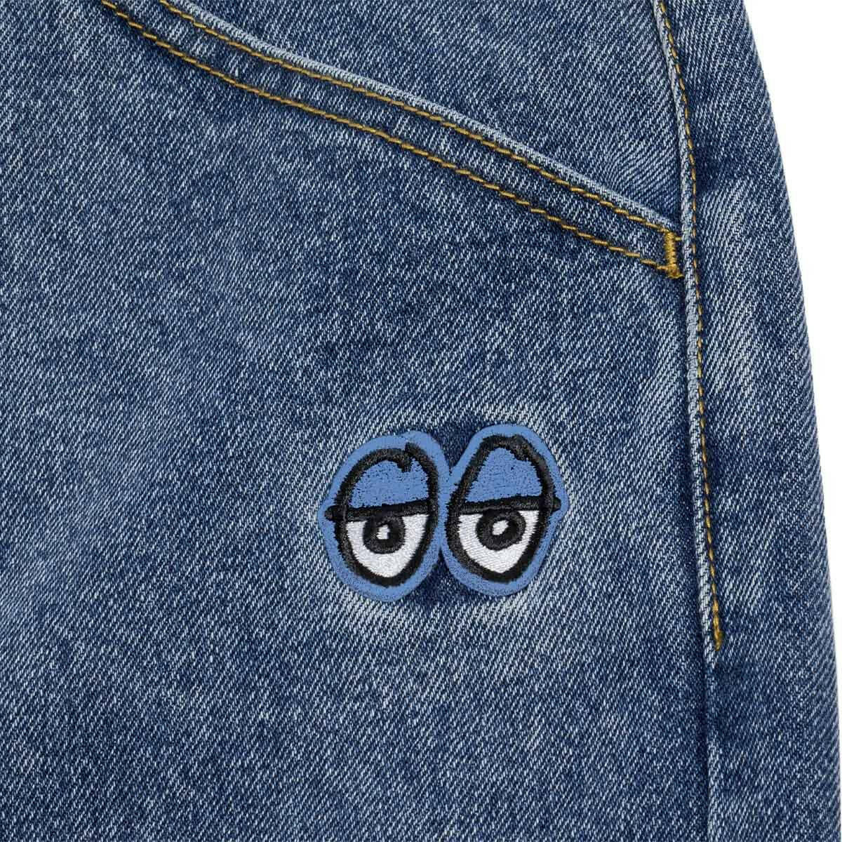 Krooked - Eyes Denim Twill Pants Stone Wash - Image 3