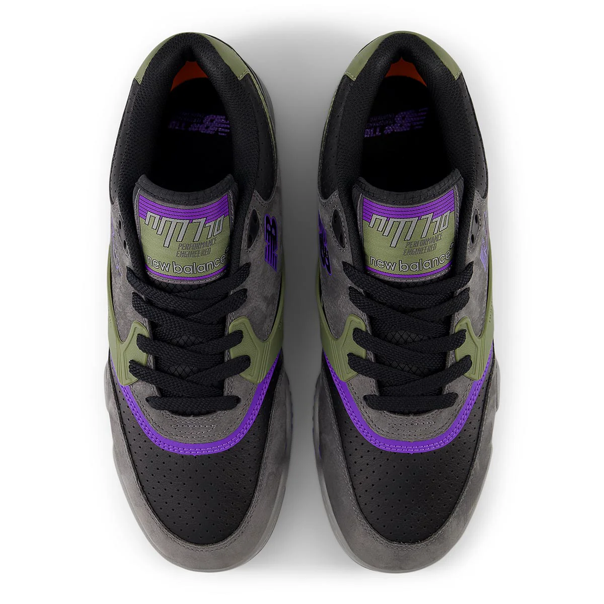 New Balance - 770 Shoes Charcoal/Purple - Image 3