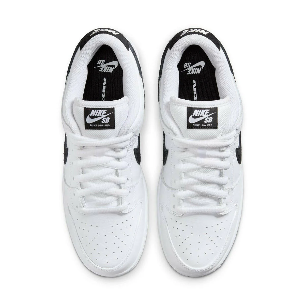 Nike SB - Dunk Low Pro Shoes White/Black - Image 3