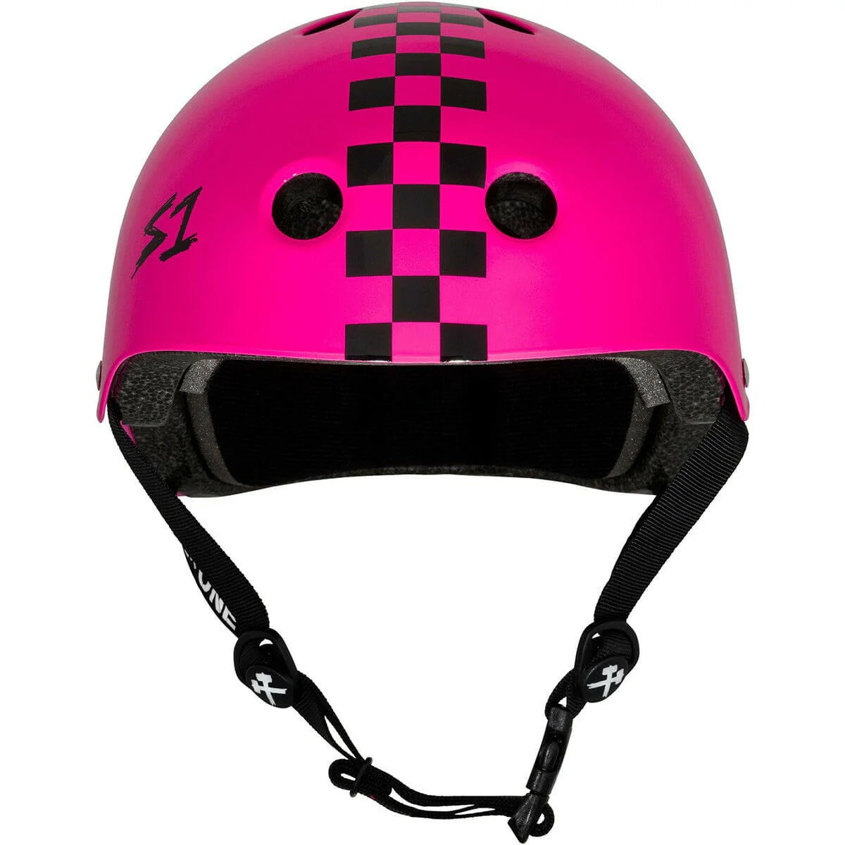 S-One - Lifer Helmet Pink Gloss/Black Checkers - Image 3