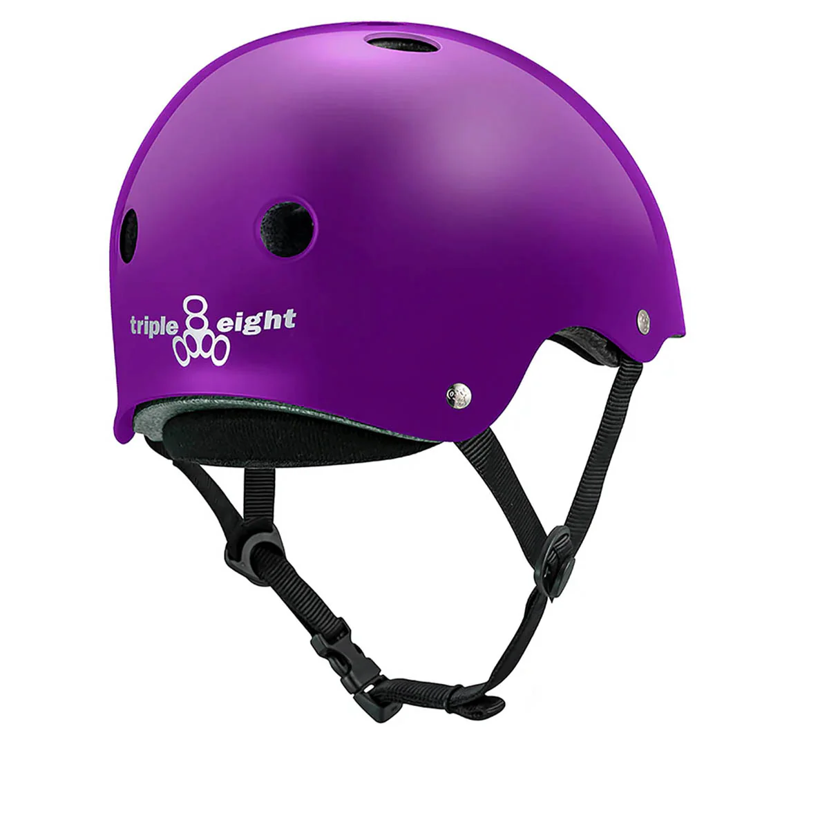 Triple 8 - Deep Cover Helmet Purple Gloss - Image 3