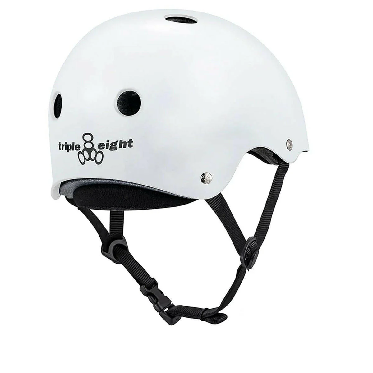 Triple 8 - Deep Cover Helmet White Glossy - Image 3