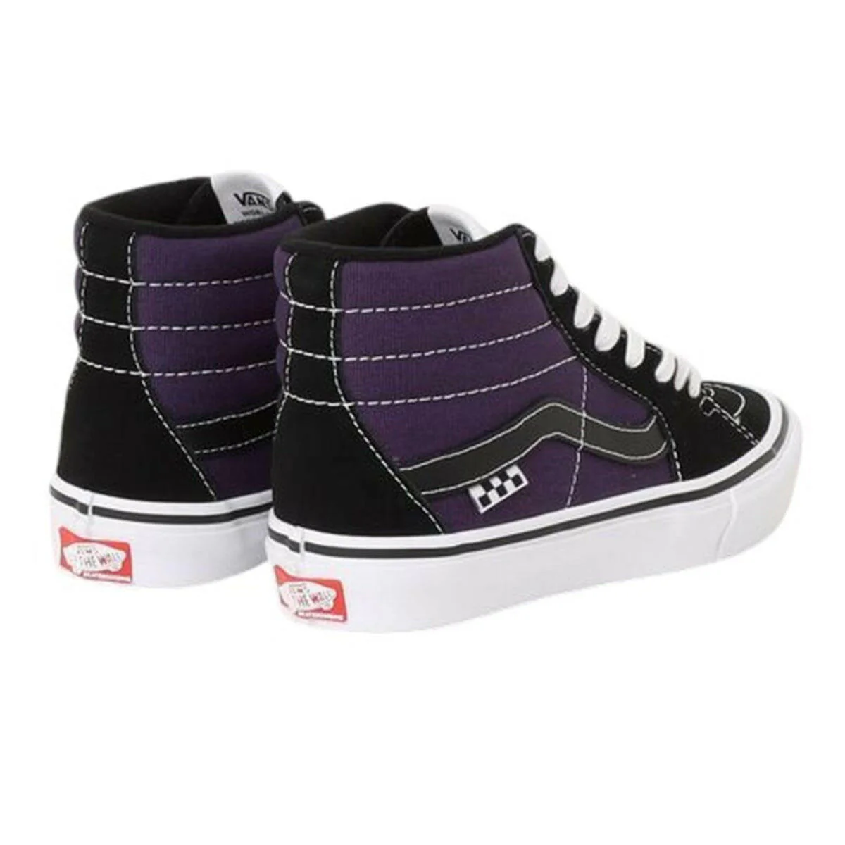 Vans - Skate Sk8 Hi Shoes Purple/Black - Image 3